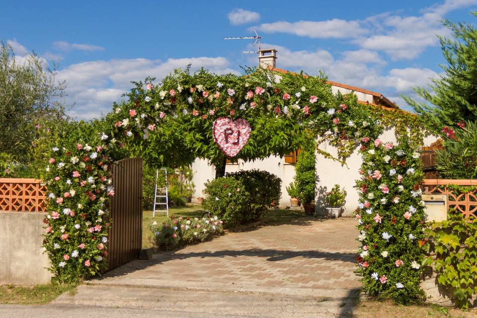 Arches fleurs