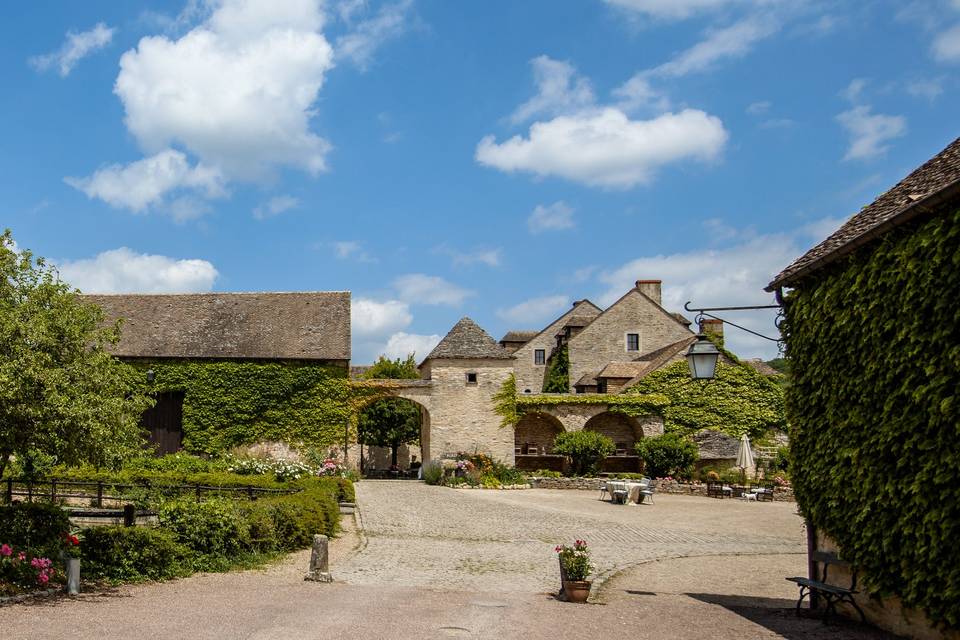 Le Hameau au couché du soleil