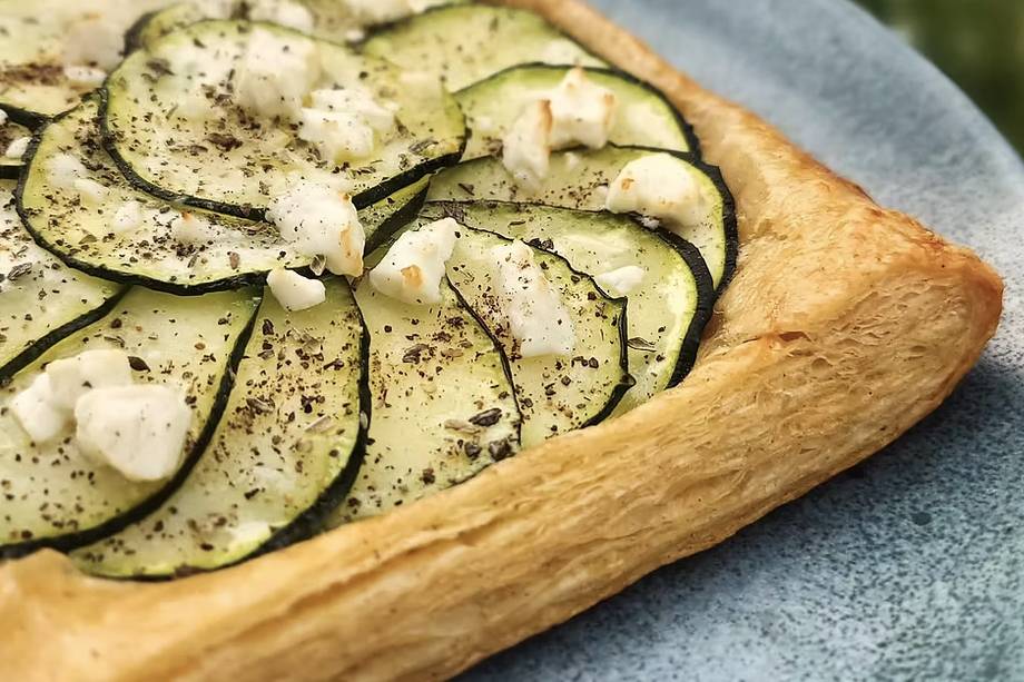 Tarte fine courgettes