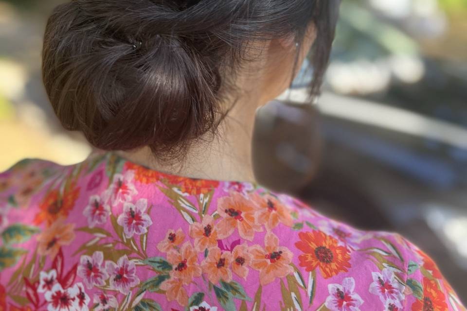 Chignon futur mariée