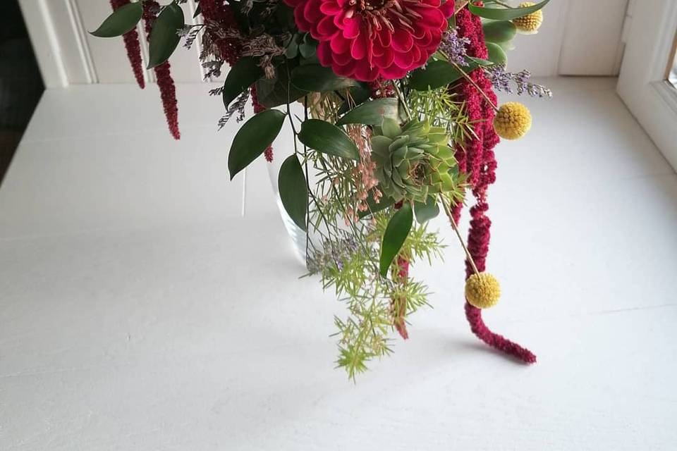 Bouquet de mariée cascade