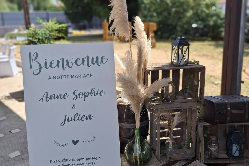 Panneau Bienvenue