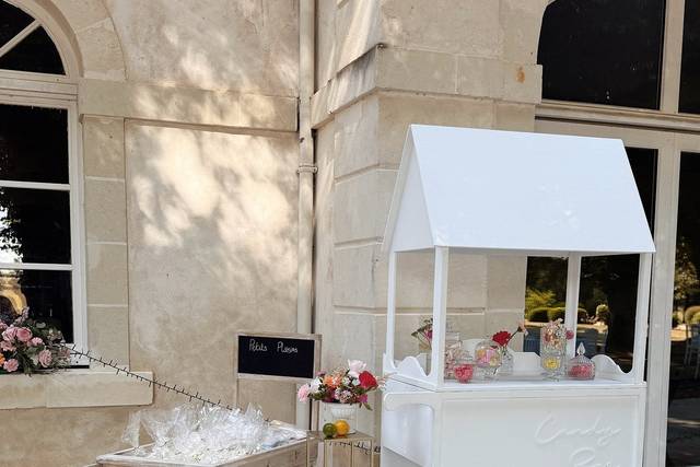 Candy Bar et charette bois