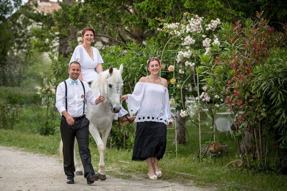 Shooting bohème à cheval