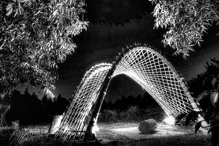 By night...