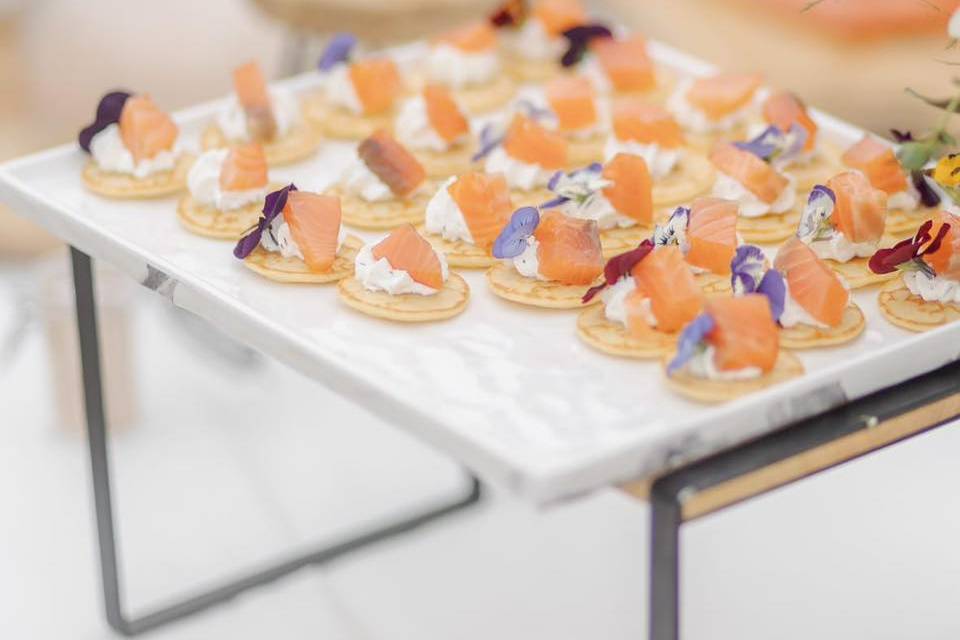 Blinis de saumon