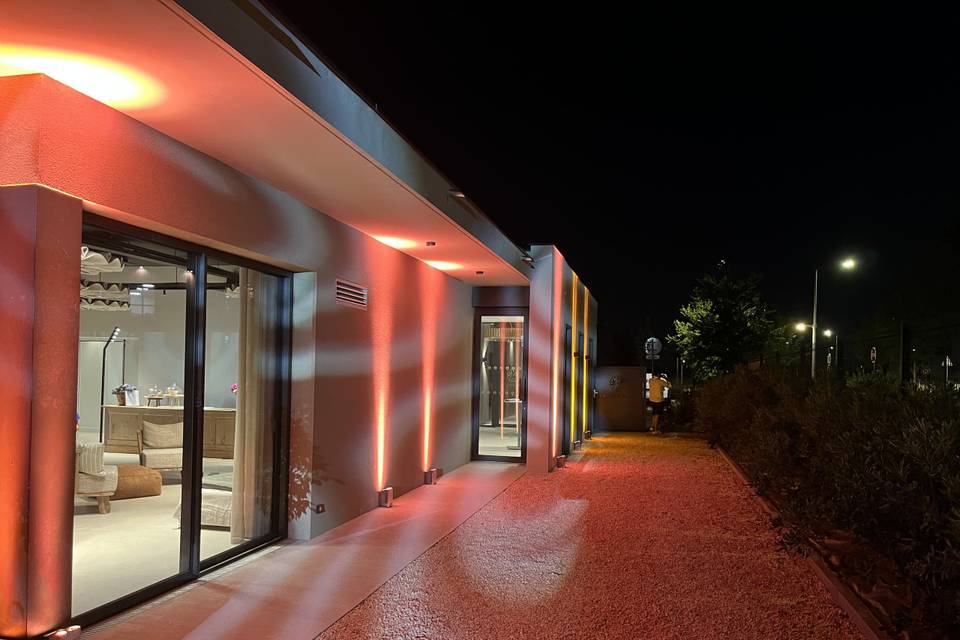 Mise en lumière extérieur