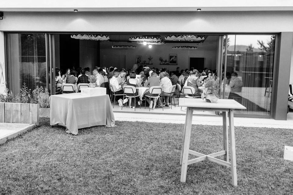 Espace ouvert sur le jardin