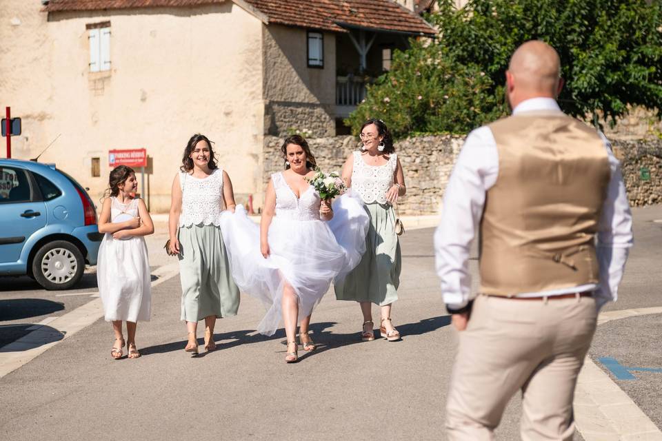 Arrivée de la mariée