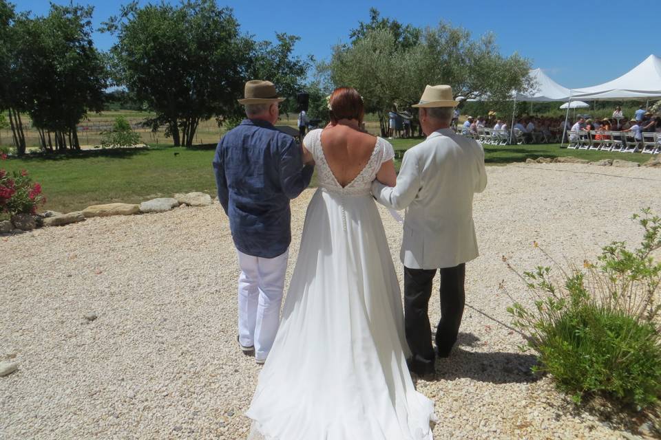 Arrivée de la mariée