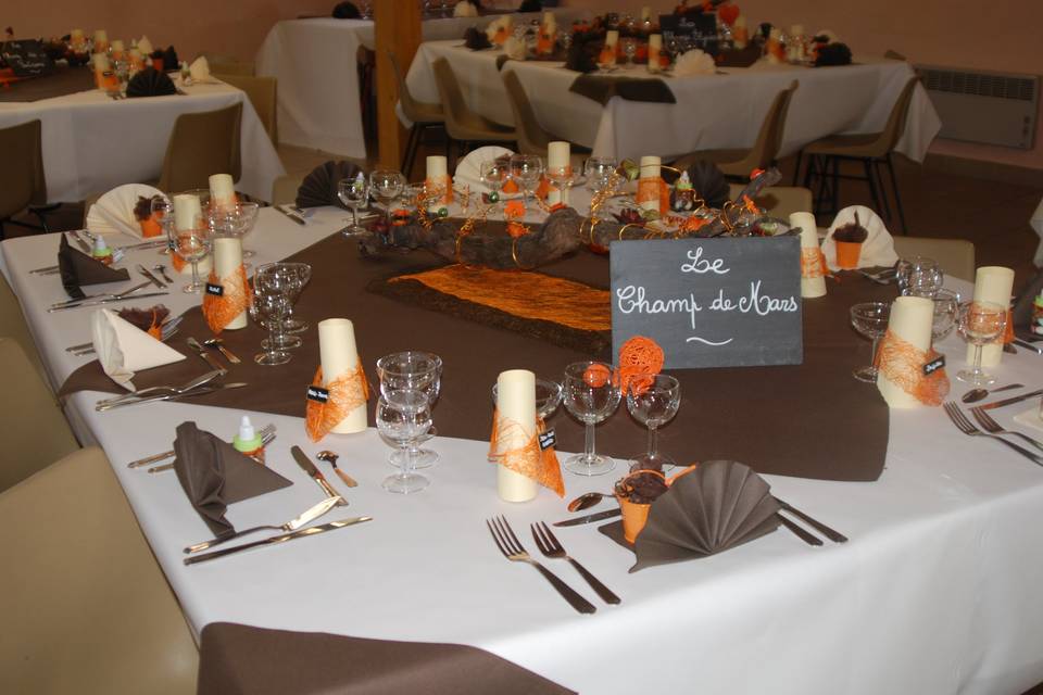 Exemple décoration table