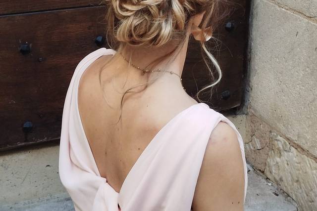 Chignon élégant et glamour