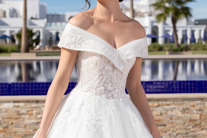 Robe  decolleté bateau