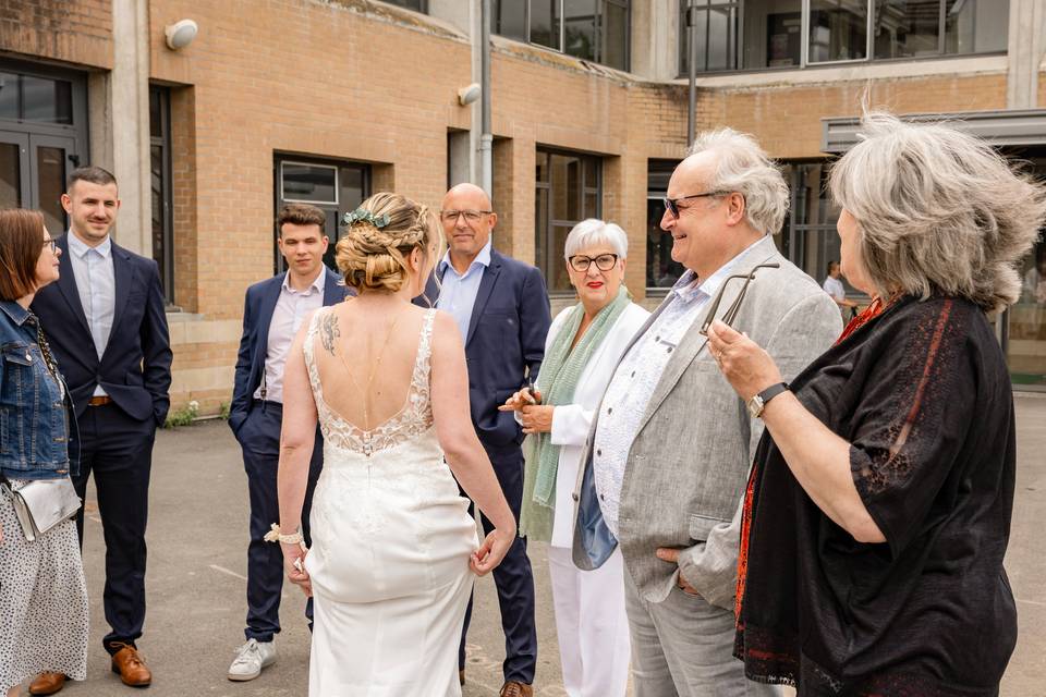 Arrivée des invités