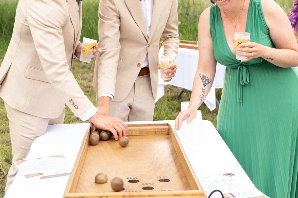 Jeu au vin d'honneur