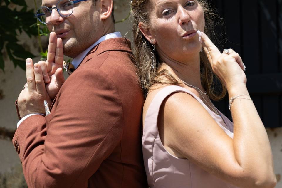 Le marié et sa soeur