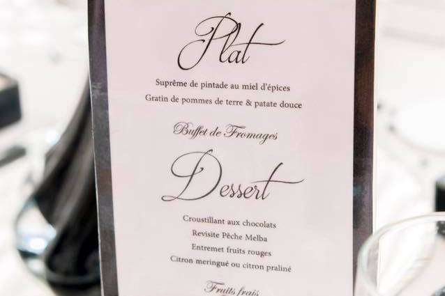 Menu personnalisé