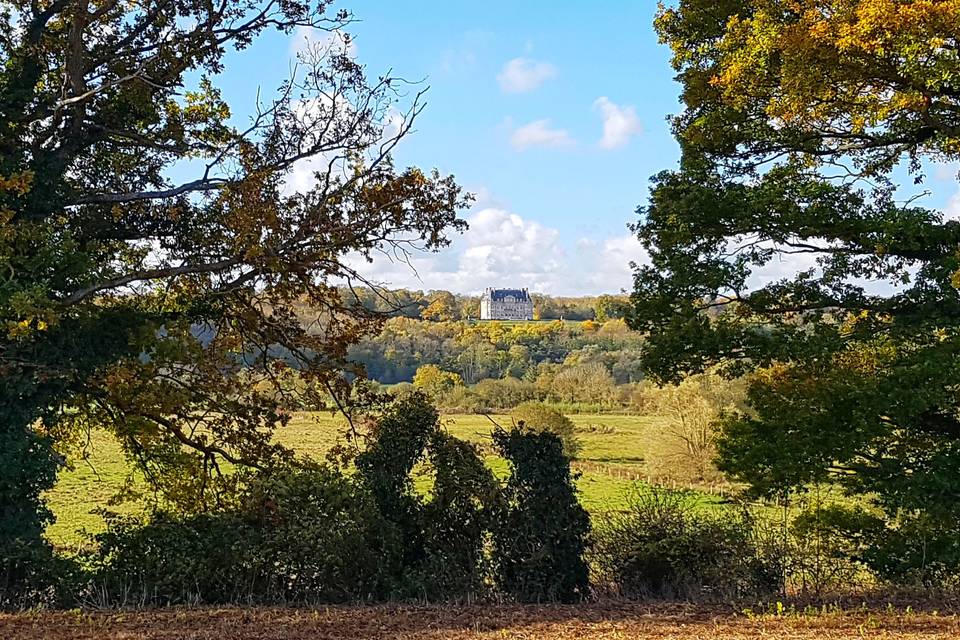 Vue de l'autre rive de l'epte