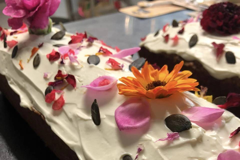 Carrot Cake aux fleurs