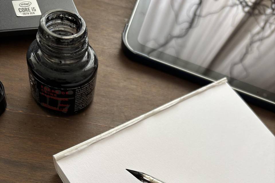 Calligraphie à la plume