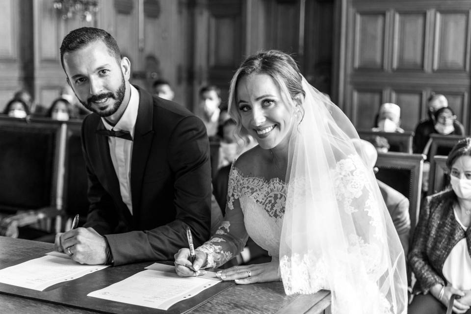 Mariage à la mairie