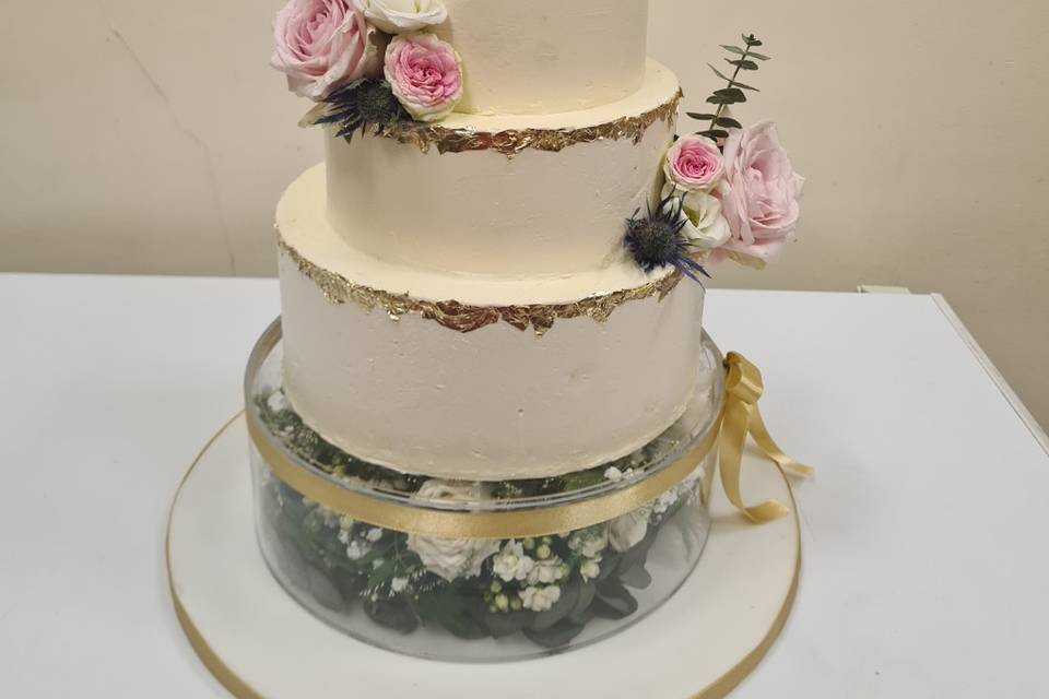 Wedding cake étage transparent