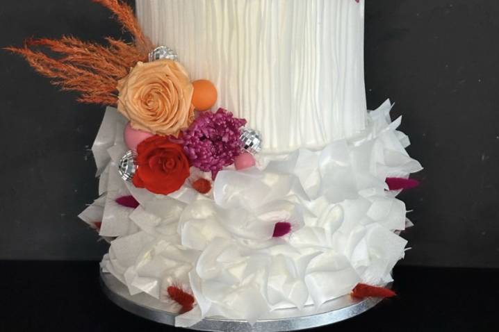 Wedding cake coloré