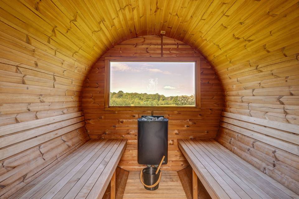 Sauna avec vue