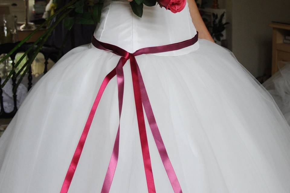 Robe de mariée argent