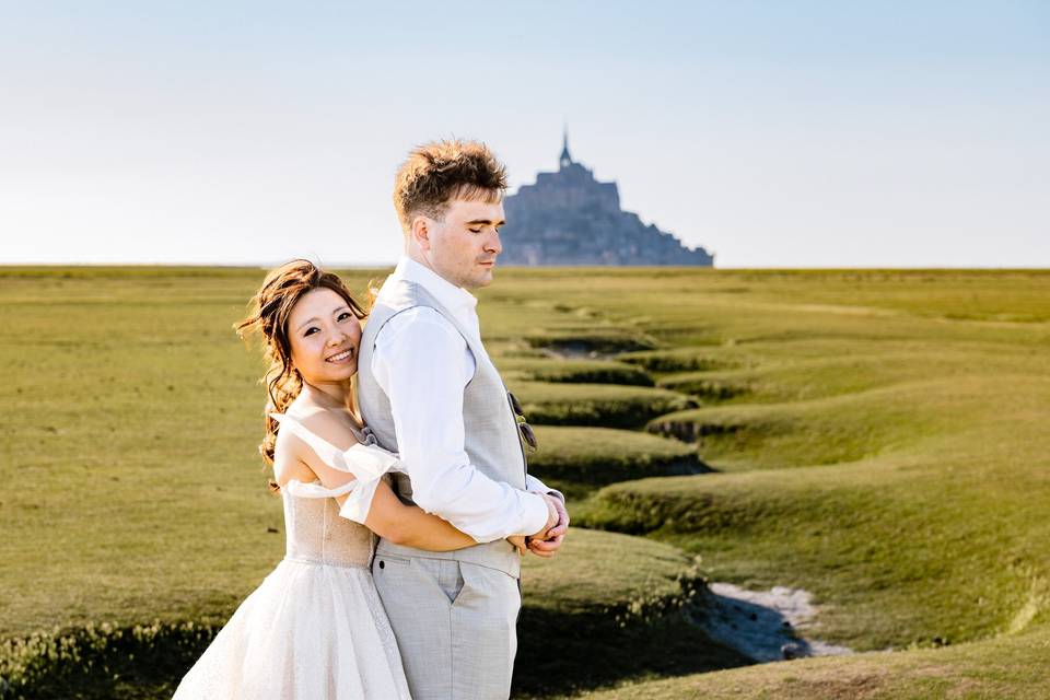 Séance couple Mt St Michel