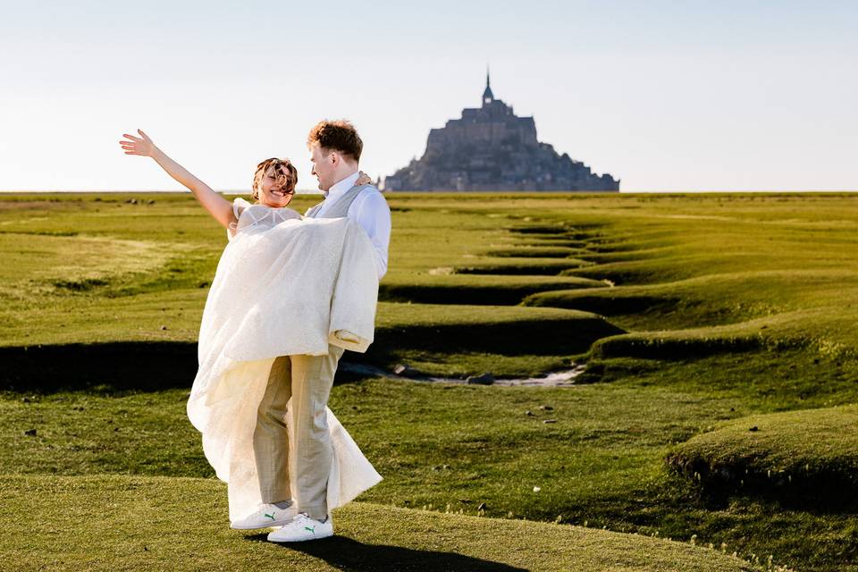 Séance couple Mt St Michel