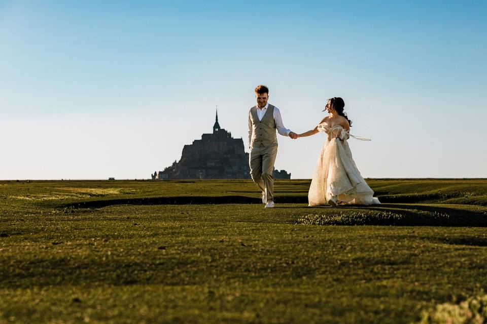 Séance couple Mt St Michel