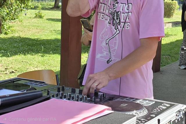 Animation dj en plein air