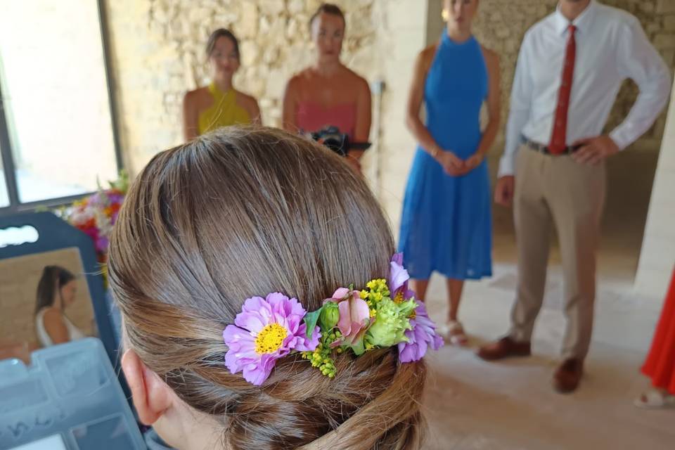 Chignon bride