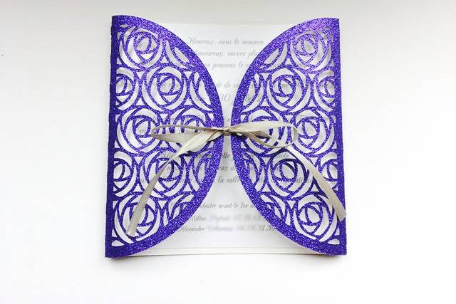Faire part violet