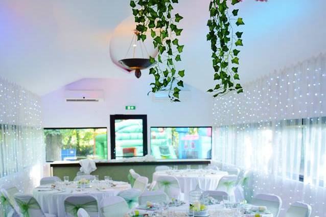 Mariage vert et blanc