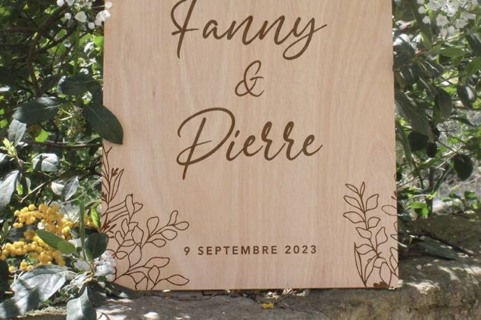 Panneau bienvenue  | En bois