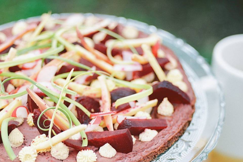 Tarte colorée