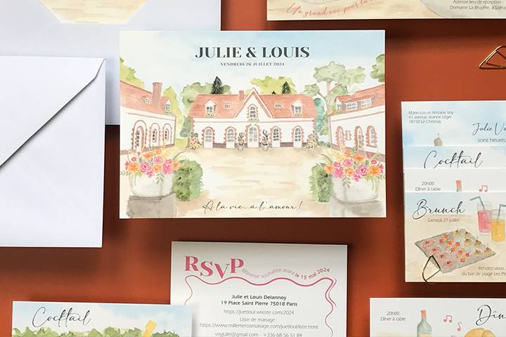 Faire-part illustré