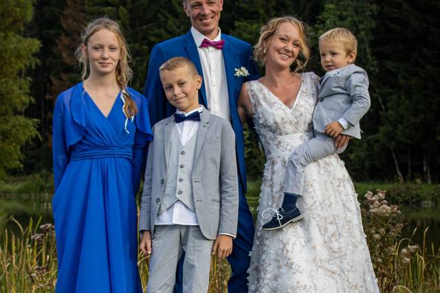 Photo de famille du mariage