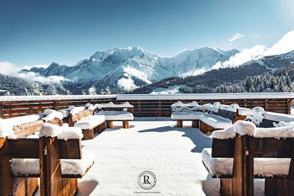 La vue Mont-Blanc