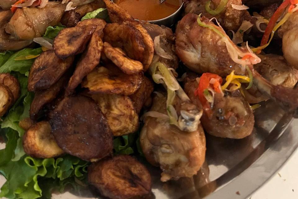 Riz poulet banane