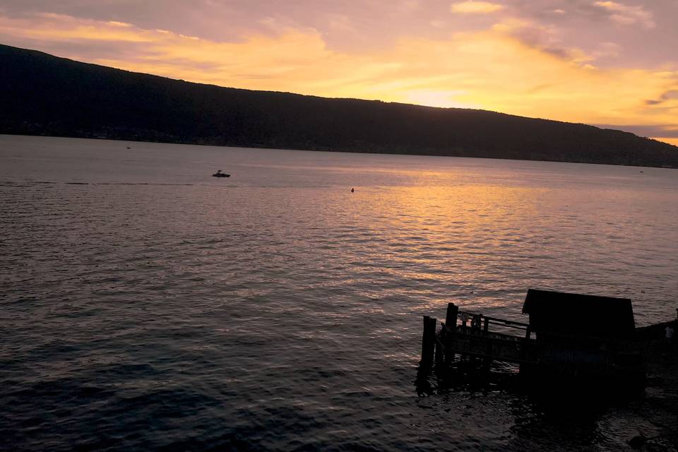 Coucher soleil Annecy