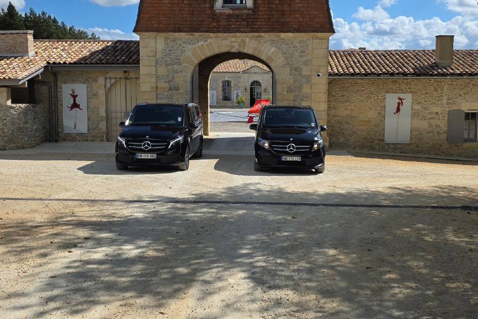 Transfert invités chateau hôte