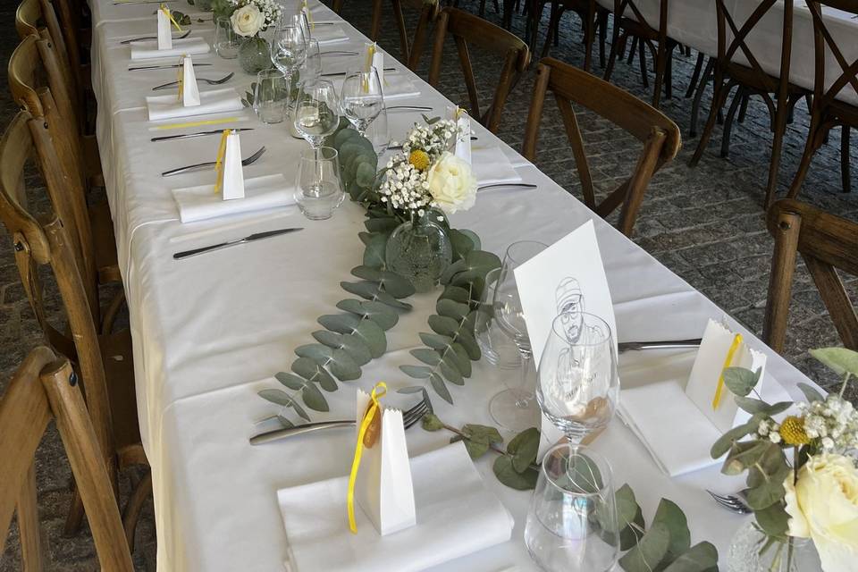 Style banquet dans le pavillon