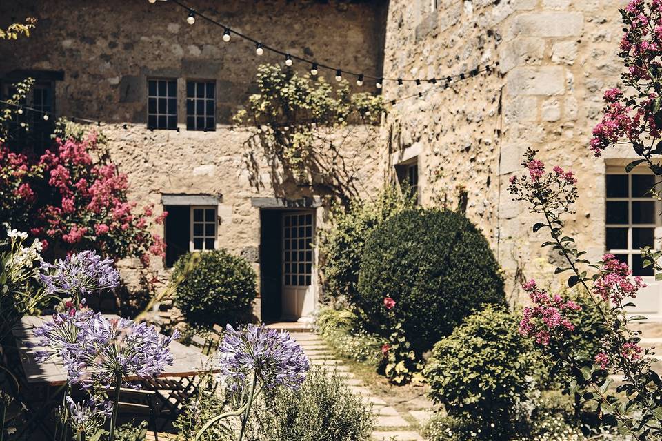 Courtyard, Chateau de Poudenas