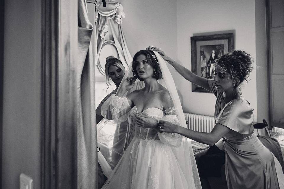 Bride prep