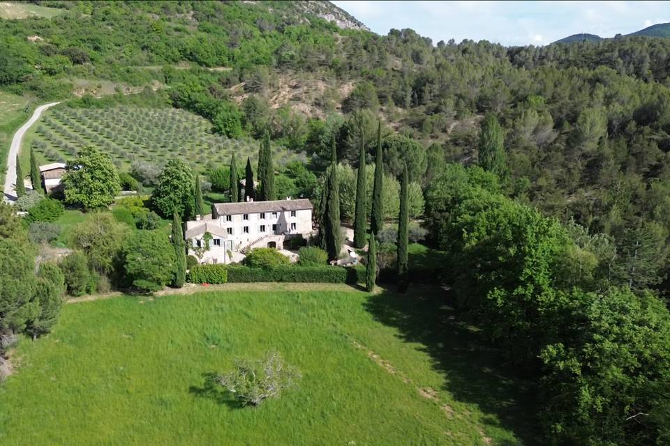 Vue aérienne domaine