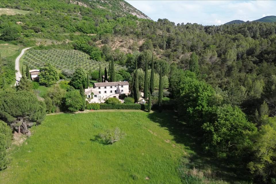 Vue aérienne domaine