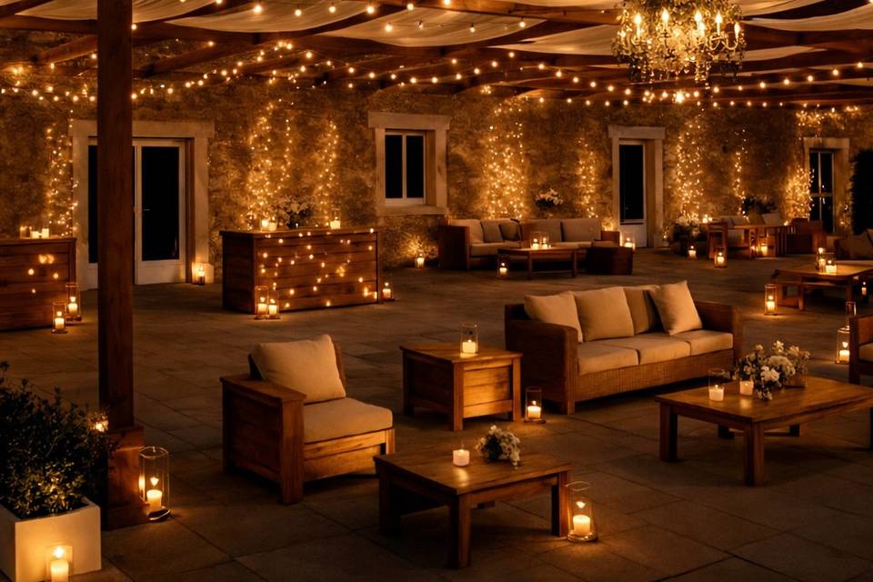 Terrasse ferme de la bourgogne